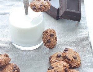 Biscotti con avena e cioccolato